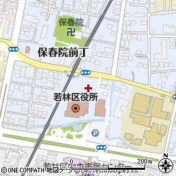 宮城県仙台市若林区保春院前丁3周辺の地図