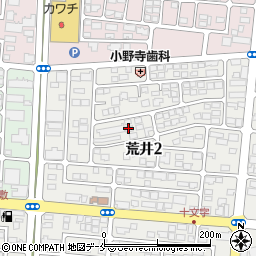 仙台市若林区アパート周辺の地図