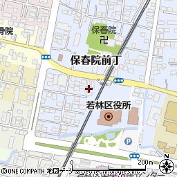 宮城県仙台市若林区保春院前丁3-6周辺の地図