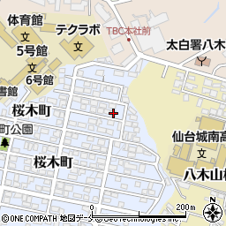 宮城県仙台市太白区桜木町29-17周辺の地図