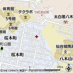 宮城県仙台市太白区桜木町29-8周辺の地図