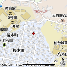 宮城県仙台市太白区桜木町29-7周辺の地図