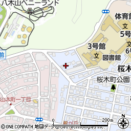 宮城県仙台市太白区桜木町1-30周辺の地図