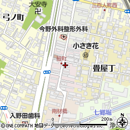 宮城県仙台市若林区穀町10周辺の地図