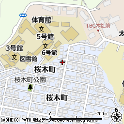 宮城県仙台市太白区桜木町30-3周辺の地図