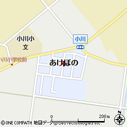 新潟県村上市あけぼの周辺の地図