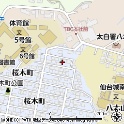 宮城県仙台市太白区桜木町33周辺の地図