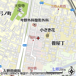 宮城県仙台市若林区穀町12周辺の地図