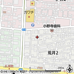 宮城県仙台市若林区荒井2丁目3-4周辺の地図