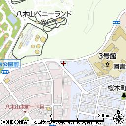 宮城県仙台市太白区桜木町1-2周辺の地図