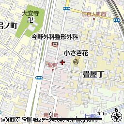 宮城県仙台市若林区穀町13周辺の地図