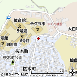 宮城県仙台市太白区桜木町32-7周辺の地図