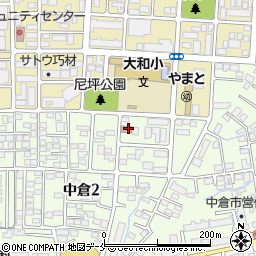 仙台市役所　若林区児童館大和児童館周辺の地図