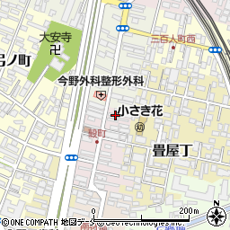 宮城県仙台市若林区穀町17-1周辺の地図
