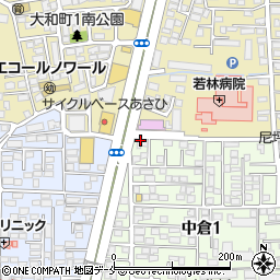 ラポールヘアー　仙台中倉店周辺の地図