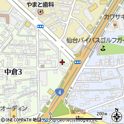 マルネン株式会社　東日本事業本部グッドハート・仙台中倉ＳＳ周辺の地図