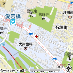 セブンイレブン仙台土樋店周辺の地図
