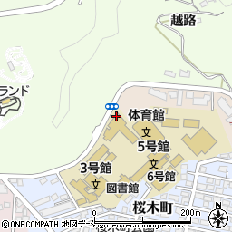東北工業大学八木山キャンパス　建築学科船木教員室周辺の地図