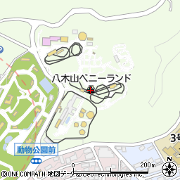 仙台八木山ベニーランド周辺の地図
