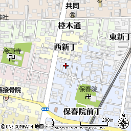 宮城県仙台市若林区保春院前丁周辺の地図