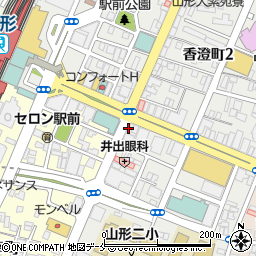 トヨタレンタリース山形山形駅前店周辺の地図