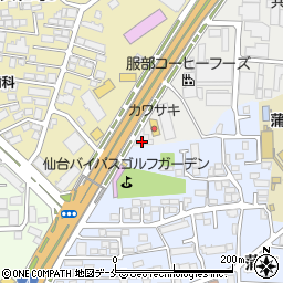 ホンダドリーム仙台六丁の目周辺の地図