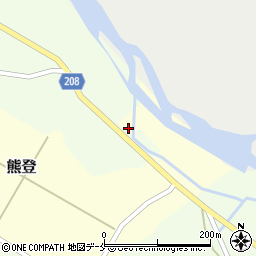 新潟県村上市熊登2102-2周辺の地図