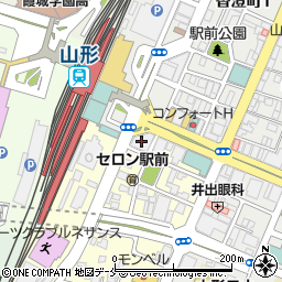 白木屋　山形駅前店周辺の地図