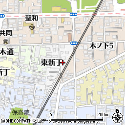 宮城県仙台市若林区東新丁16周辺の地図