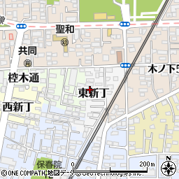 宮城県仙台市若林区東新丁7周辺の地図