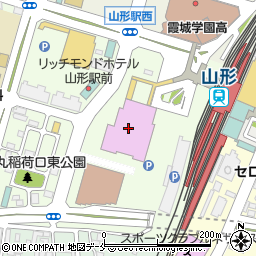 やまぎん県民ホール（山形県総合文化芸術館）周辺の地図