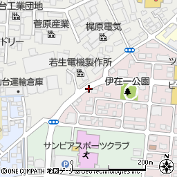 宮城県仙台市若林区蒲町北谷周辺の地図