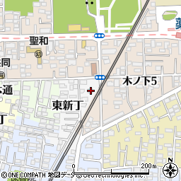 宮城県仙台市若林区東新丁14周辺の地図