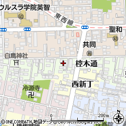 宮城県仙台市若林区椌木通周辺の地図