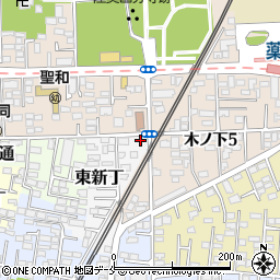 宮城県仙台市若林区東新丁13周辺の地図
