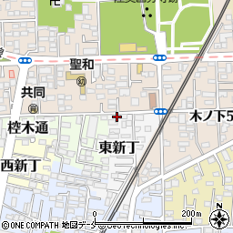 宮城県仙台市若林区東新丁10周辺の地図