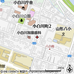 小白川コインランドリー周辺の地図