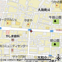 宮城県仙台市若林区大和町周辺の地図