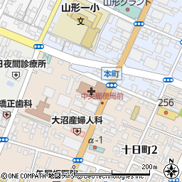 ゆうちょ銀行山形店周辺の地図