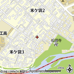 仙台広瀬河畔教会　牧師館周辺の地図