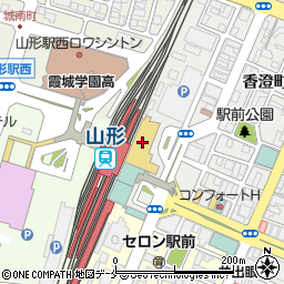 山形銀行山形駅ビル ＡＴＭ周辺の地図