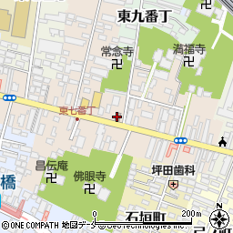 仙台荒町郵便局周辺の地図