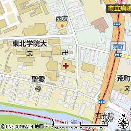 東北学院大学　土樋キャンパス　９０周年記念館大ホール周辺の地図
