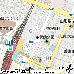 山形駅前郵便局周辺の地図