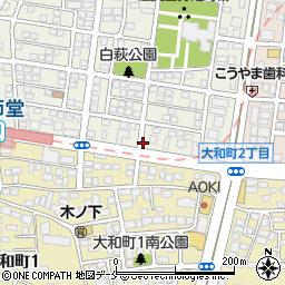 リパーク仙台白萩町駐車場周辺の地図