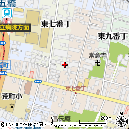 宮城県仙台市若林区東七番丁172周辺の地図