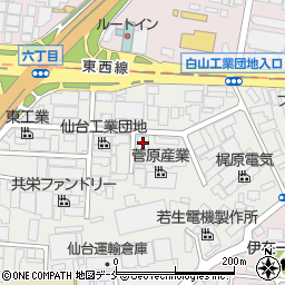 仙台工業団地協同組合周辺の地図