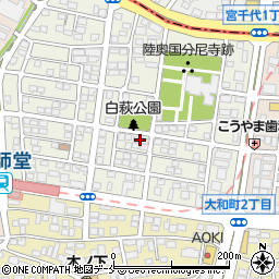 仙台白萩マンション周辺の地図