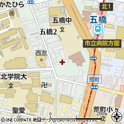 株式会社ミカドランドリー　五橋店周辺の地図