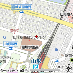 オリックスレンタカー山形駅西口店周辺の地図